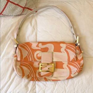 Vintage silk fendi baguette